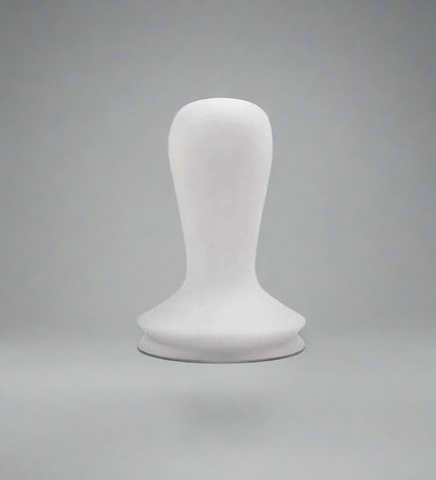 Tamper White 58.5 mm, Handmade Coffee Pressed Powder Hammer
