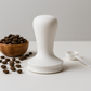 Tamper White 58.5 mm, Handmade Coffee Pressed Powder Hammer