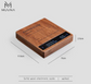 MUVNA Solid Wood Electronic Scale (Walnut)
