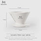 MUVNA Xingowo V60 Ceramic Coffee Dripper (White)